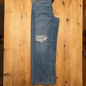 American Eagle Distressed Straight Leg Jeans